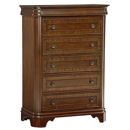 Transitional 5 Drawer Chest